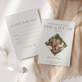 Geschenkgutscheine für Fotografen Dankeskarte