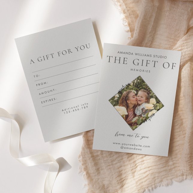 Geschenkgutscheine für Fotografen Dankeskarte (Von Creator hochgeladen)