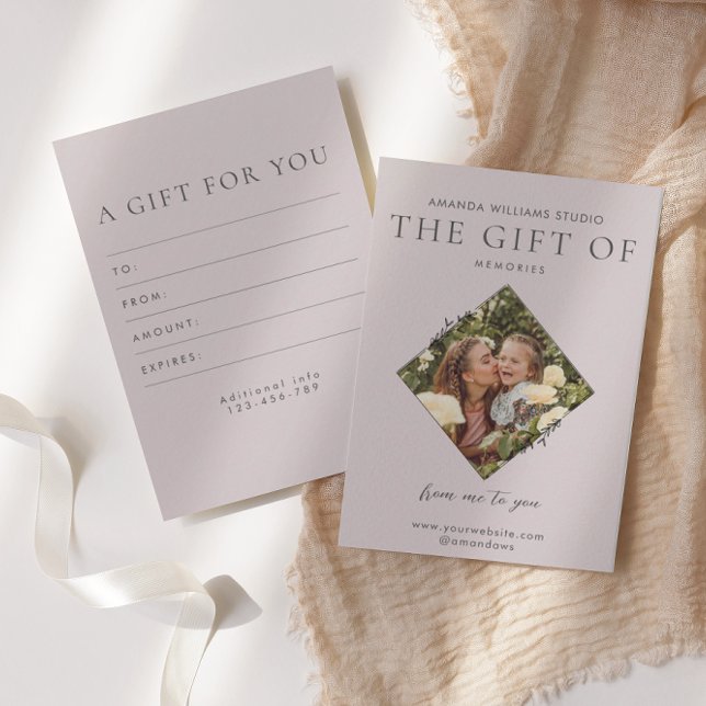 Geschenkgutscheine für Fotografen Dankeskarte (Von Creator hochgeladen)