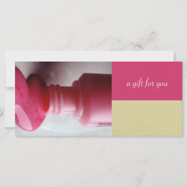 Geschenkgutscheine für Nagelstudios oder Wellness- (Vorderseite)