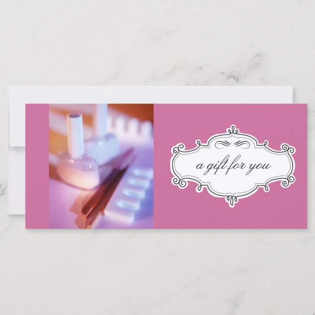 Geschenkgutscheine für Nagelstudios oder Wellness- (Vorderseite)