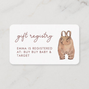 Geschenkgutscheine für Wasserfarben Boho Kleidung  Begleitkarte