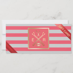 Geschenkgutscheine Moderner Korallensalon Gray B