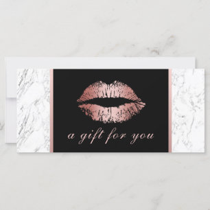 Geschenkgutscheine   Rose Gold Lippen Moderner Mar