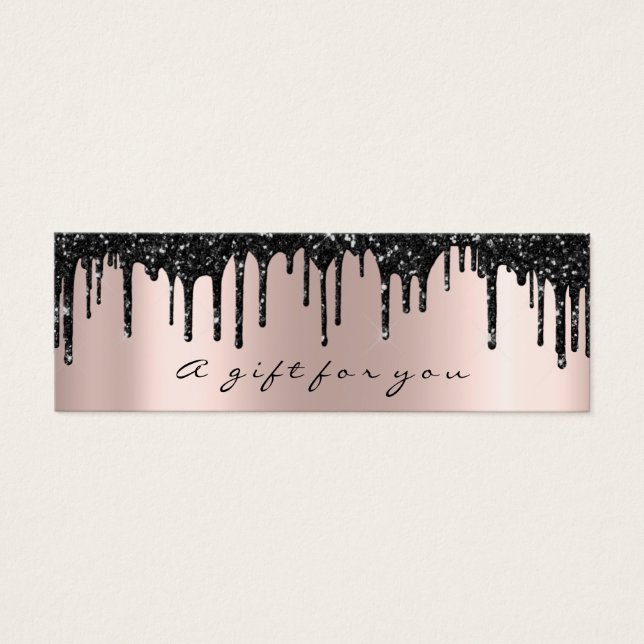 Geschenkgutscheine Tropfen Funkelnd Black Makeup K (Vorderseite)