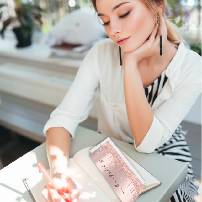 Geschenkgutscheine Tropfen Schwarz-weiß Makeup Einladung (Gift Certificate Drips Black White Makeup Pearly Invitation)