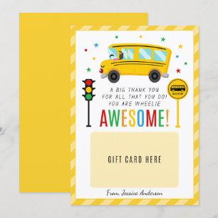 Geschenkgutschrift für Busfahrer Danke an den Kart Einladung