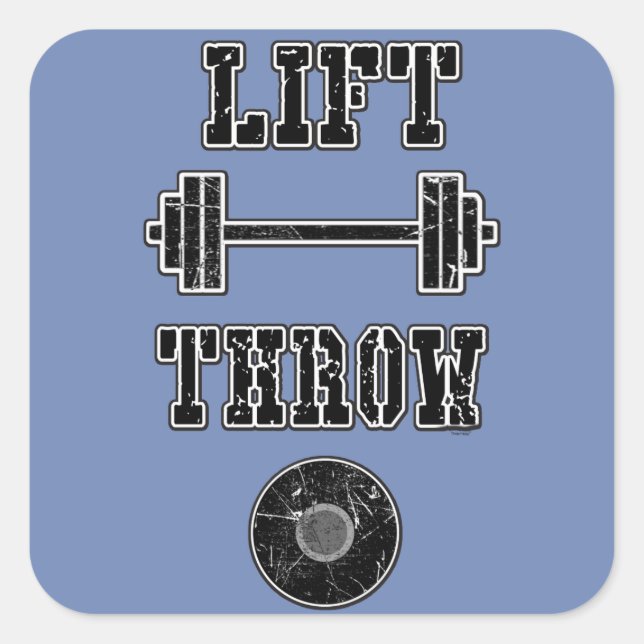 Geschenkgutschrift für Track- und Felddisketten Quadratischer Aufkleber (Vorderseite)