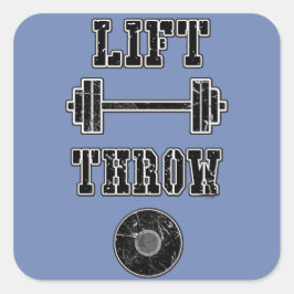 Geschenkgutschrift für Track- und Felddisketten Quadratischer Aufkleber