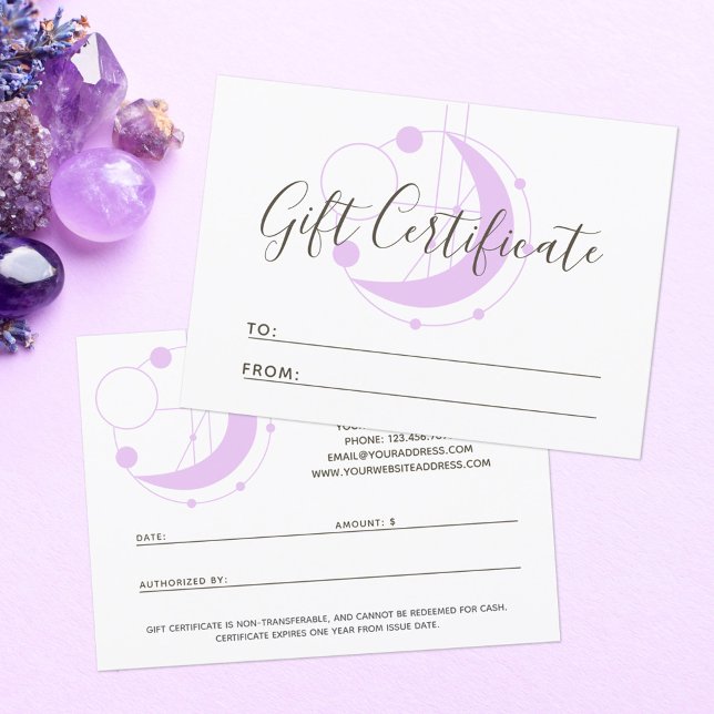 Geschenkgutschrift metaphysische geometrische Mond Einladung (Von Creator hochgeladen)