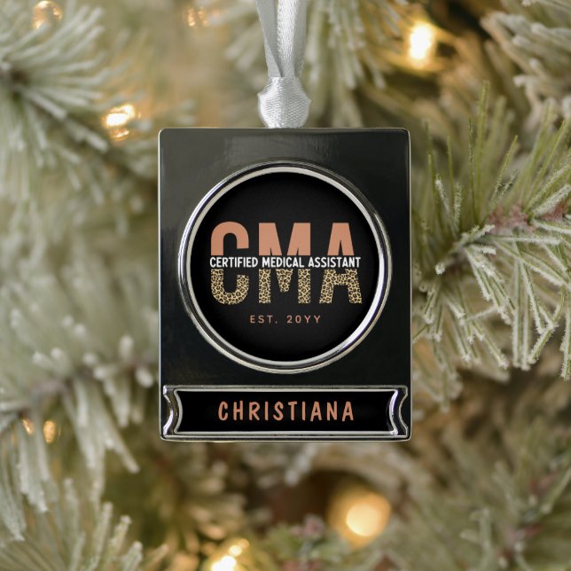 Geschenkgutschrift mit CMA-Zertifizierung Banner-Ornament Silber (Baum)