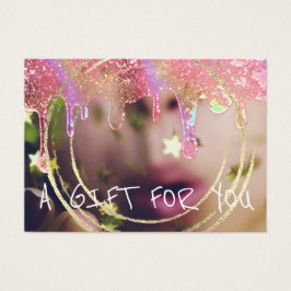 Geschenkgutschrift Nägel Haarschminke Tropfen Foto