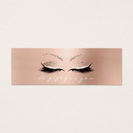 Geschenkgutschrift Rose Weißrosa Lux Lashes Makeup