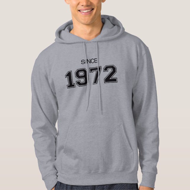 Geschenkidee des Geburtstages 1972 Hoodie (Vorderseite)