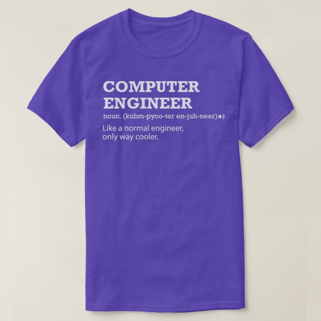Geschenkidee für Computeringenieur T-Shirt (Design vorne)