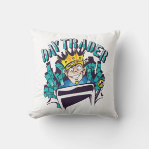 Geschenkidee für Daytrader Kissen