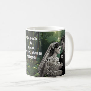 Geschenkidee für Hochzeitspaare Verlobung Kaffeetasse