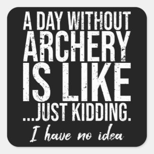 Geschenkidee für lustige Sportarten Quadratischer Aufkleber