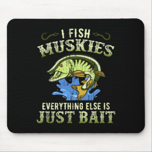 Geschenkidee für Musky-Angler Muskie-Shirt Mousepad