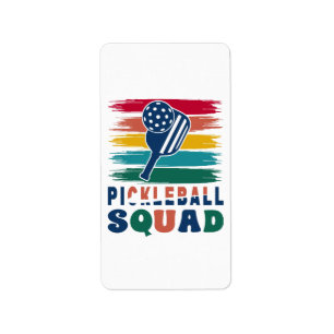 Geschenkidee für Pickleball-Spieler Adressaufkleber