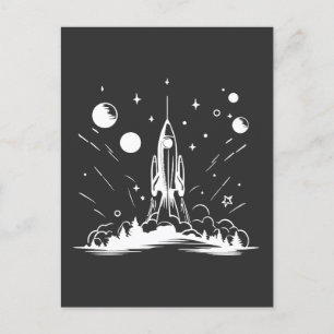 Geschenkidee für Weltraumfans und Kinder Postkarte