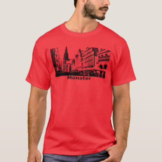 Geschenkidee Münster City View City Geschenk T-Shirt
