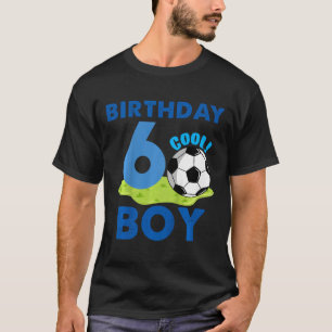 Geschenkidee zum 6. Geburtstag für Jungen Fußball T-Shirt