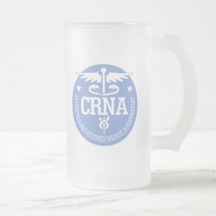 Geschenkideen des Caduceus CRNA Mattglas Bierglas