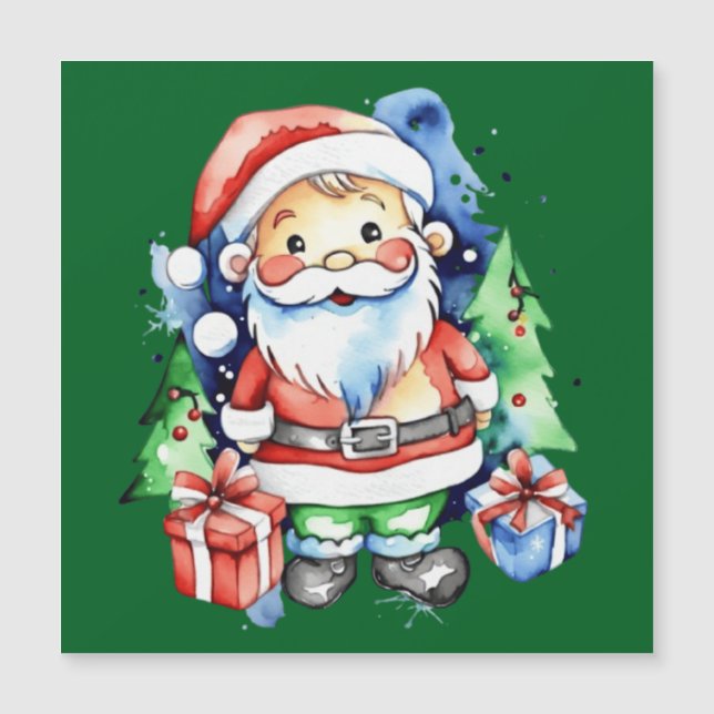 Geschenkideen für den Weihnachtsmann Magneteinladung (Vorderseite)