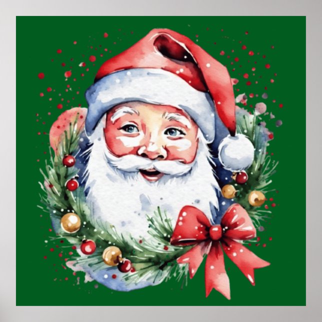 Geschenkideen für den Weihnachtsmann Poster (Vorne)