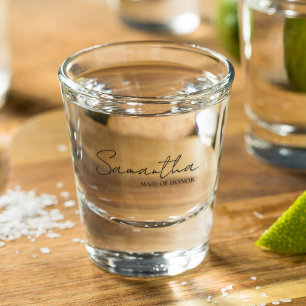 Geschenkideen für personalisierte Trauzeugin Schnapsglas