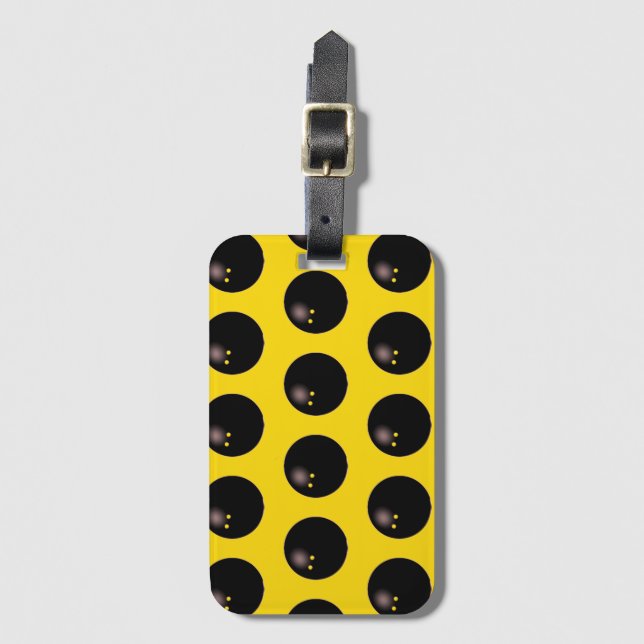 Geschenkideen für Squash Player Gepäckanhänger (Vorderseite Vertikal)