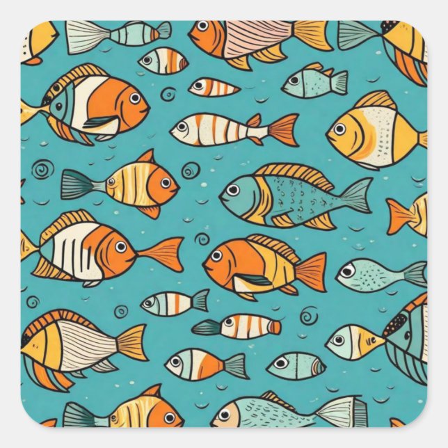 Geschenkideen Quadratischer Aufkleber (Vorderseite)