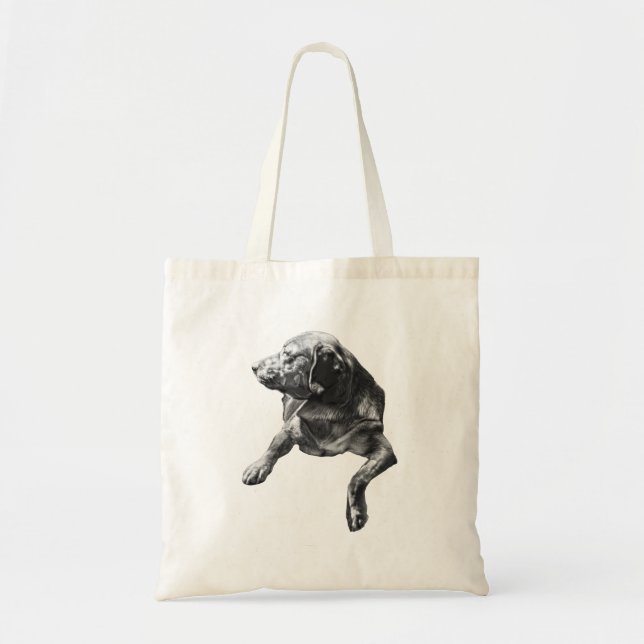 Geschenkkarren mit wachsamem Labrador Tragetasche (Vorne)