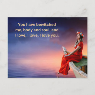 Geschenkkarte der Liebe Postkarte