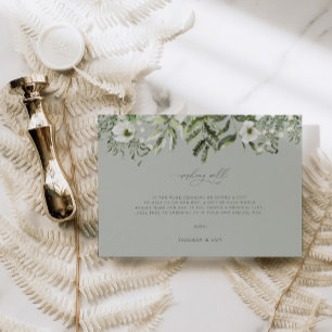 Geschenkkarte für die Hochzeitsreise für den Sage Save The Date
