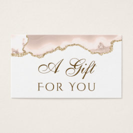 Geschenkkarte für Elfenbeinblush Agate