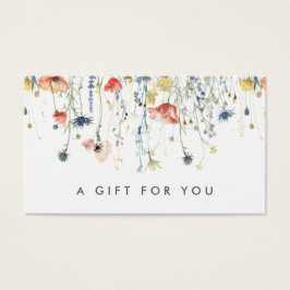 Geschenkkarte für lebendige Wildblume