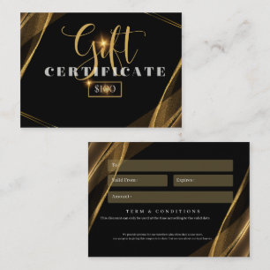 Geschenkkarte für Unternehmen $100 Visitenkarte