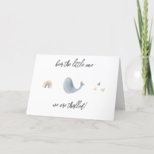 Geschenkkarte für Wale und Regenbows Dankeskarte