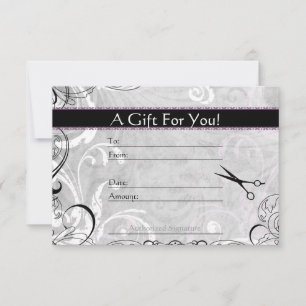 Geschenkkarte für Wirbel und Fluers Salon