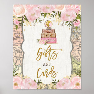 Geschenkkarten Reisekarte Junggesellinnenabschied Poster
