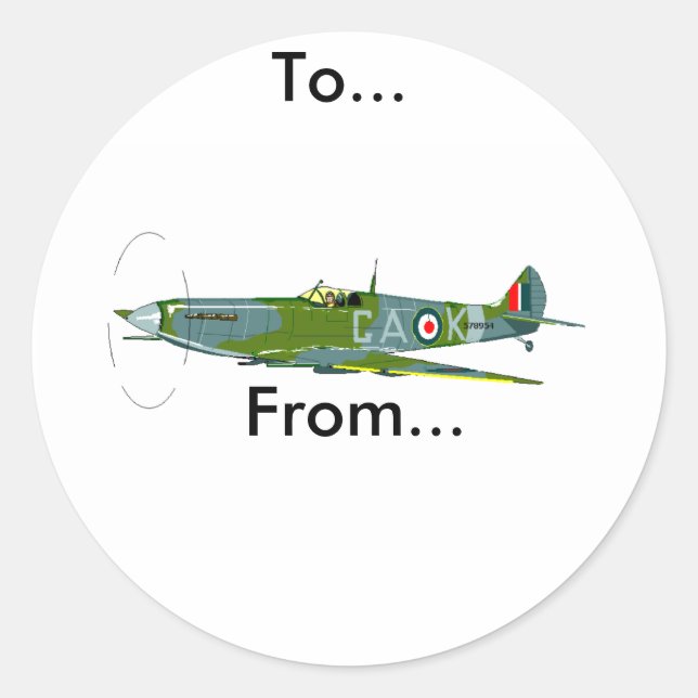 Geschenkkleber Runder Aufkleber (Vorderseite)