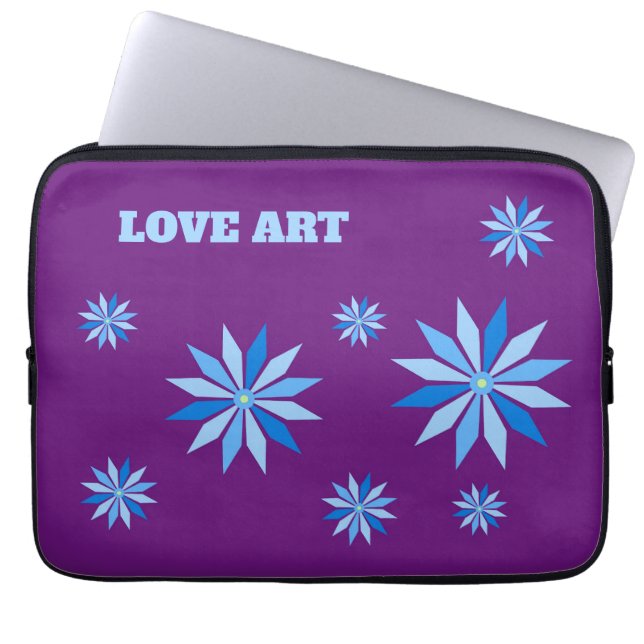 Geschenkkunst der Blume Laptopschutzhülle (Vorderseite)