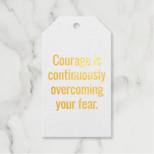 Geschenkmarke "Courage Foil" Geschenkanhänger