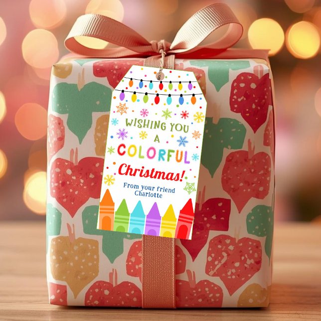 Geschenkmarke für Crayons, Weihnachtsfavorit Geschenkanhänger (Von Creator hochgeladen)