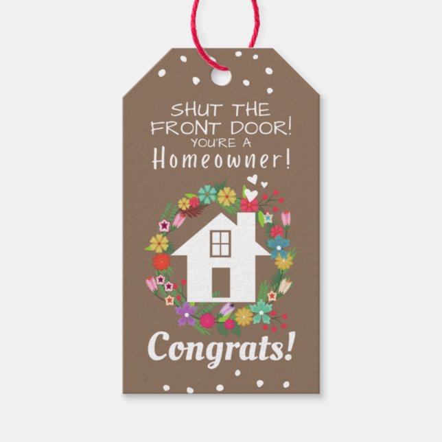 Geschenkmarke für Verkäufer schließen / Danke Gesc Geschenkanhänger (Vorderseite)