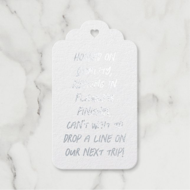 Geschenkmarke Geschenkanhänger (Vorderseite)