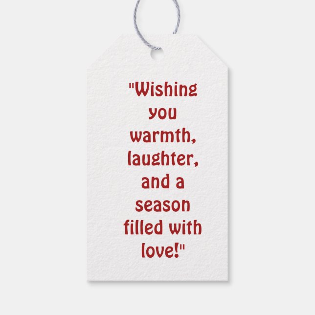 Geschenkmarke Geschenkanhänger (Rückseite)