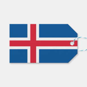 Geschenkmarke mit Flagge Islands Geschenkanhänger